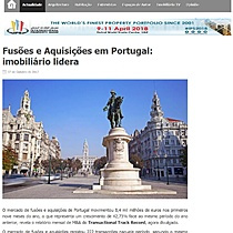 Fuses e Aquisies em Portugal: imobilirio lidera